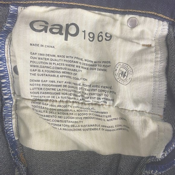 Gap Jeans Women 29 Mid Rise Real Straight Blue Stretch - Picture 13 of 13